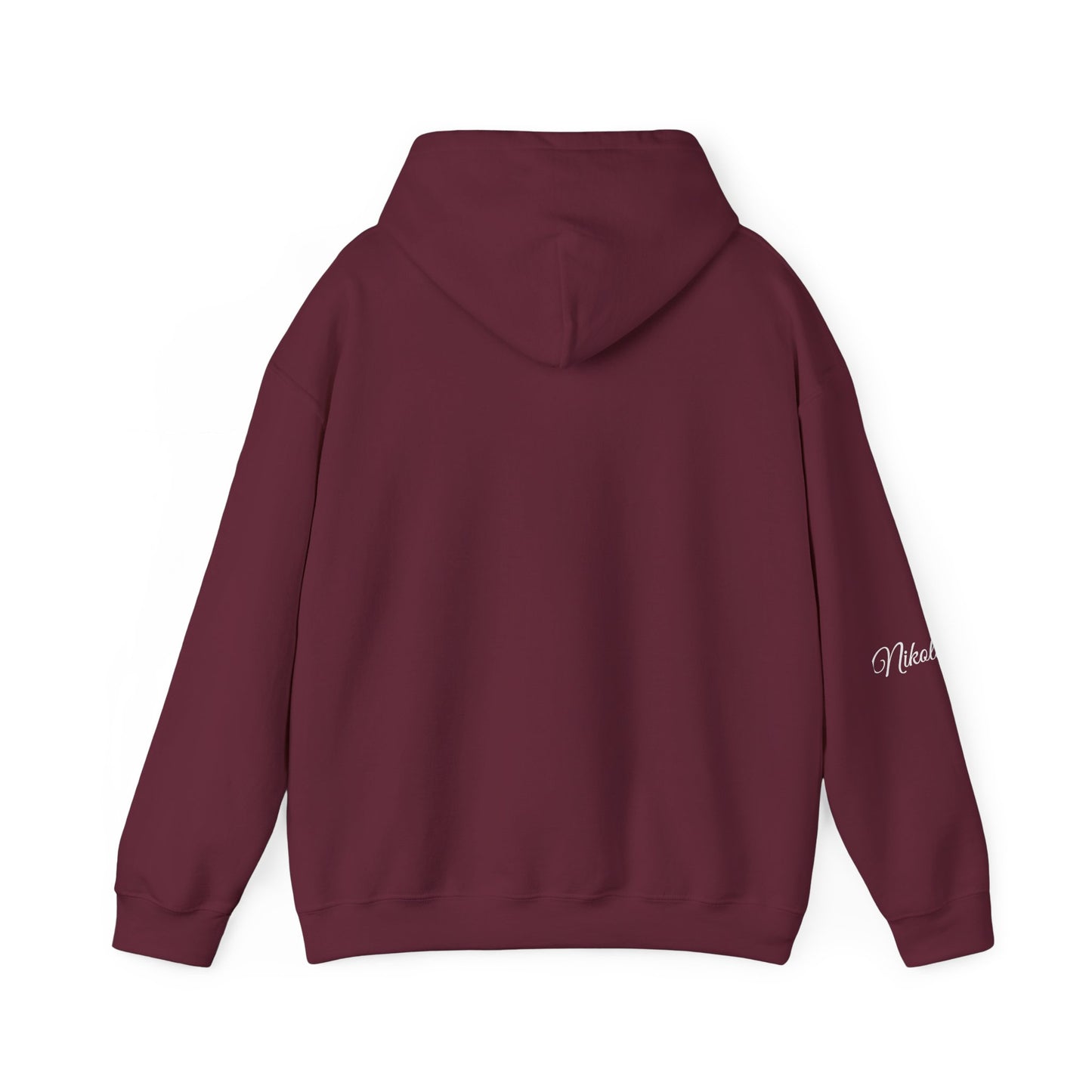 Butterfly Script Hoodie — "Be gentle with yourself" Inspirational Black Pullover