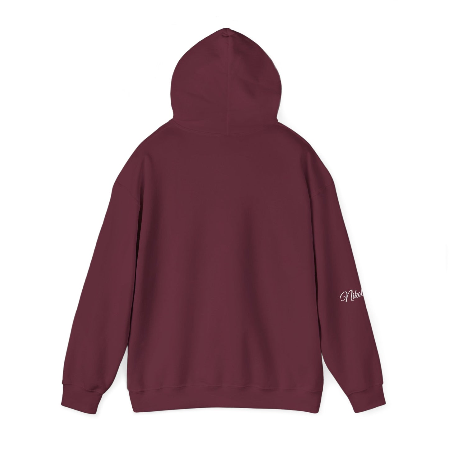 Butterfly Script Hoodie — "Be gentle with yourself" Inspirational Black Pullover