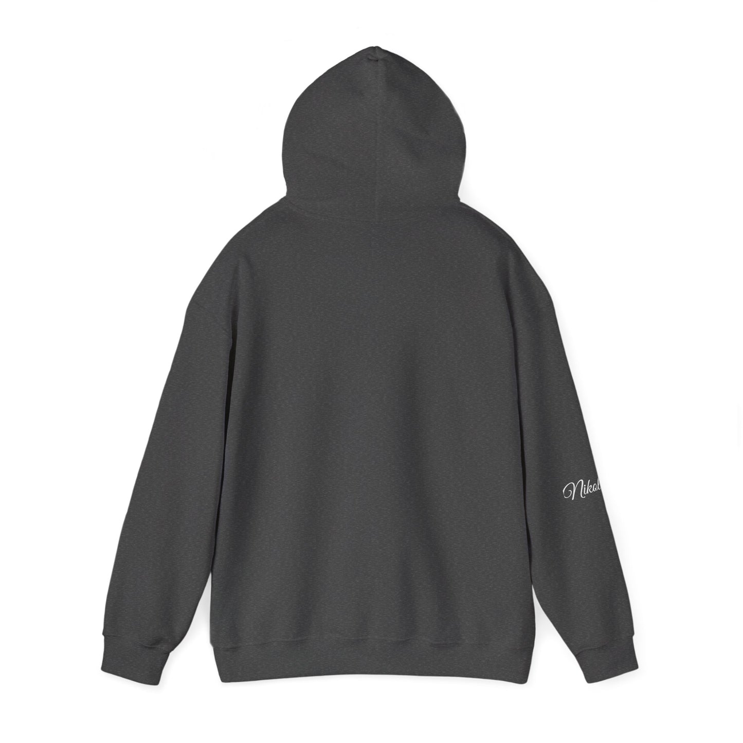 Butterfly Script Hoodie — "Be gentle with yourself" Inspirational Black Pullover